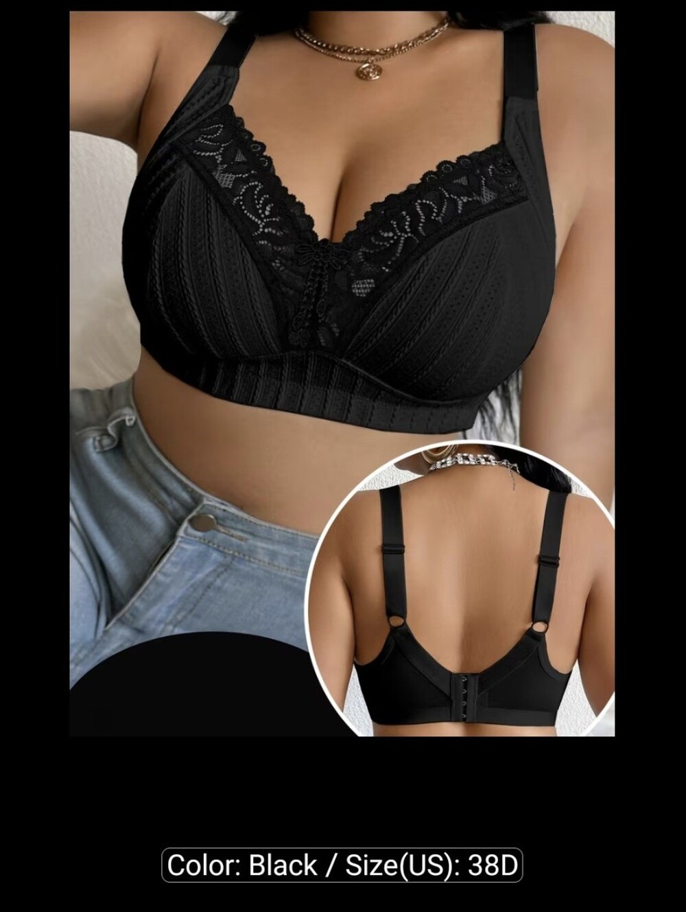 38D Women's Bra